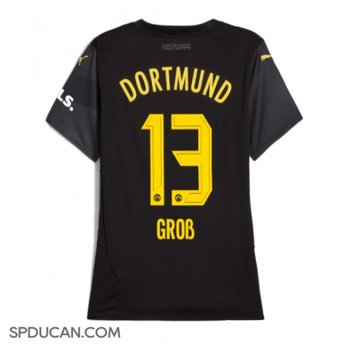 Zenski Nogometni Dres Borussia Dortmund Pascal Gross #13 Gostujuci 2024-25 Kratak Rukav